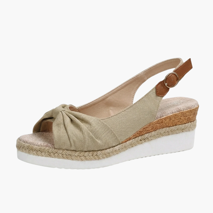 Sandales Femme Confort Ergonomiques – Sandales Compensées Avec Bride Ajustable