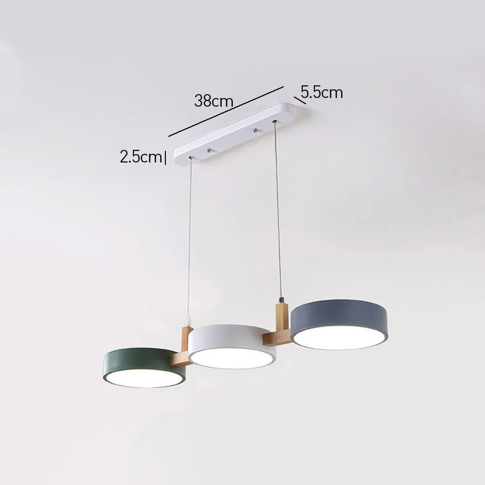 Suspension cylindres finition métal