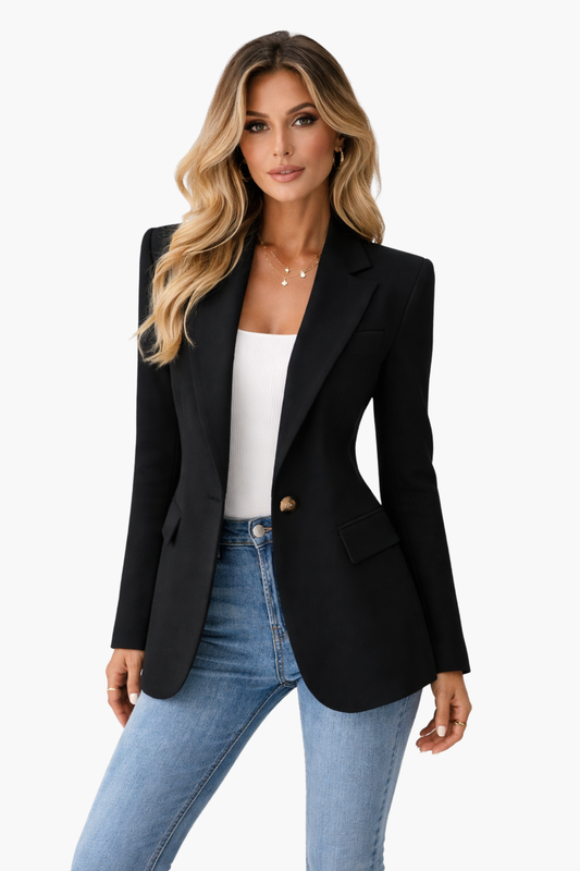 Blazer classique pour femme | Matière lisse