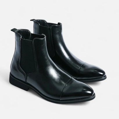 Bottines Chelsea Homme – Finition Brillante et Style Élégant