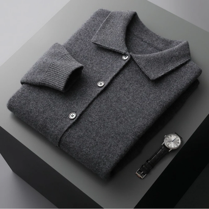 Cardigan Classique en Cachemire pour Homme – Élégance et Douceur Intemporelles