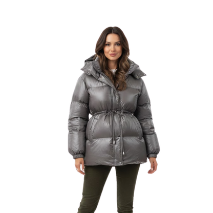 veste femme coton à capuche amovible, vue de dos