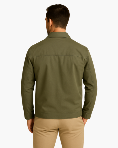 Veste homme zippée à doublure discrète