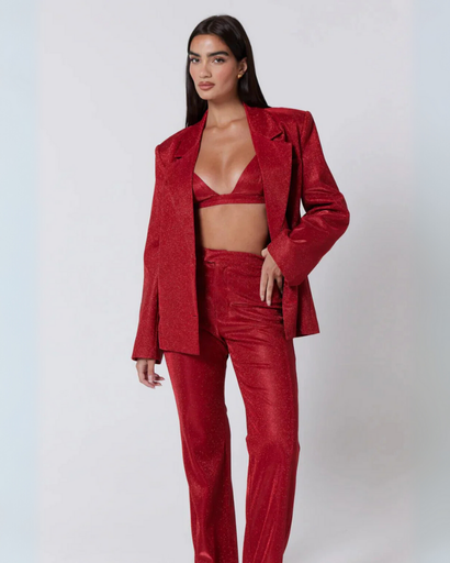 Tailleur Femme Pailleté – Costume de Soirée Brillant – Tenue de Fête