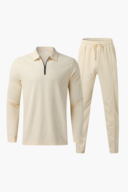 Ensemble Homme Décontracté – Set Confort avec Haut Zippé et Pantalon