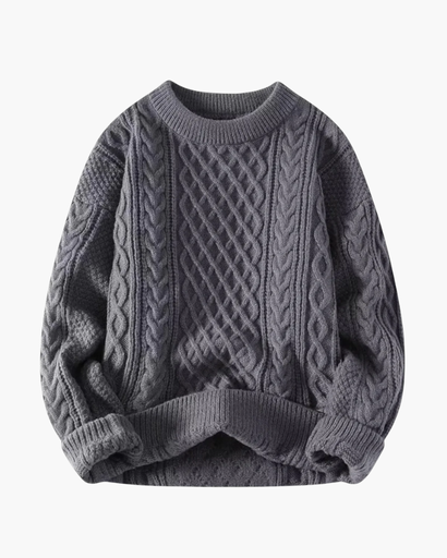 Pull Torsadé Unisexe – Look Tricoté Classique & Chaleur Douillette