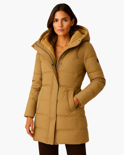 Doudoune Femme Longue à Capuche – Chaude et Élégante