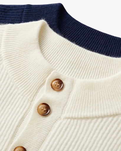 Pull Henley Homme en Cachemire – Élégance Classique & Confort Haut de Gamme