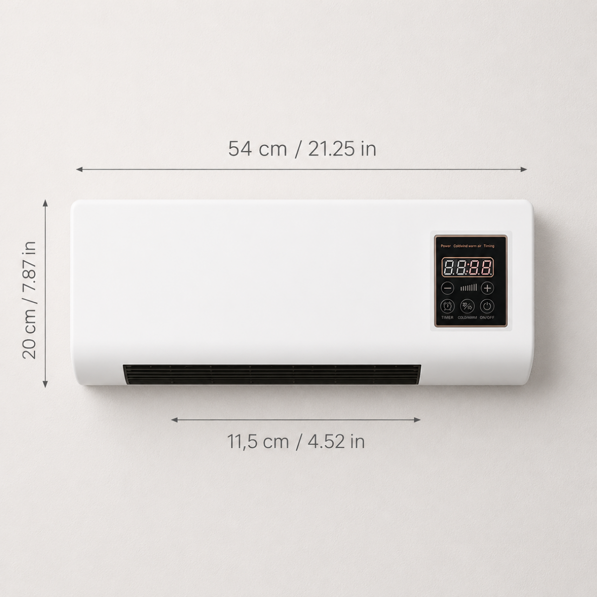Climatiseur Mural Mobile 4-en-1 – Froid, Chaud, Ventilation & Déshumidification | Silencieux, Minuterie, LCD – vue 6