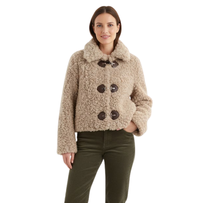 manteau femme kaki, vue de dos