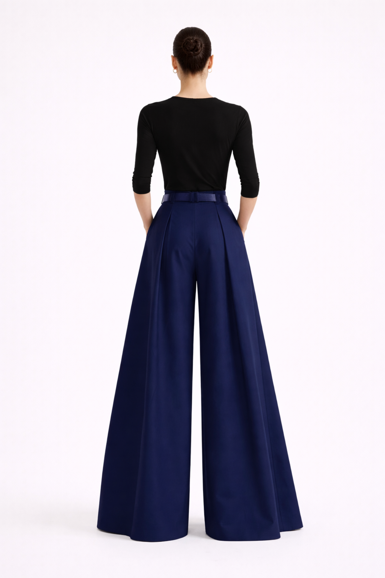 Pantalon Jupe Long Élégant – Taille Haute Femme, Pour Occasions Formelles et Décontractées