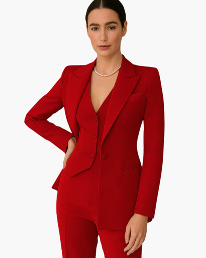 Ensemble Élégant pour Femme | Trois Pièces Tailleur Chic et Moderne