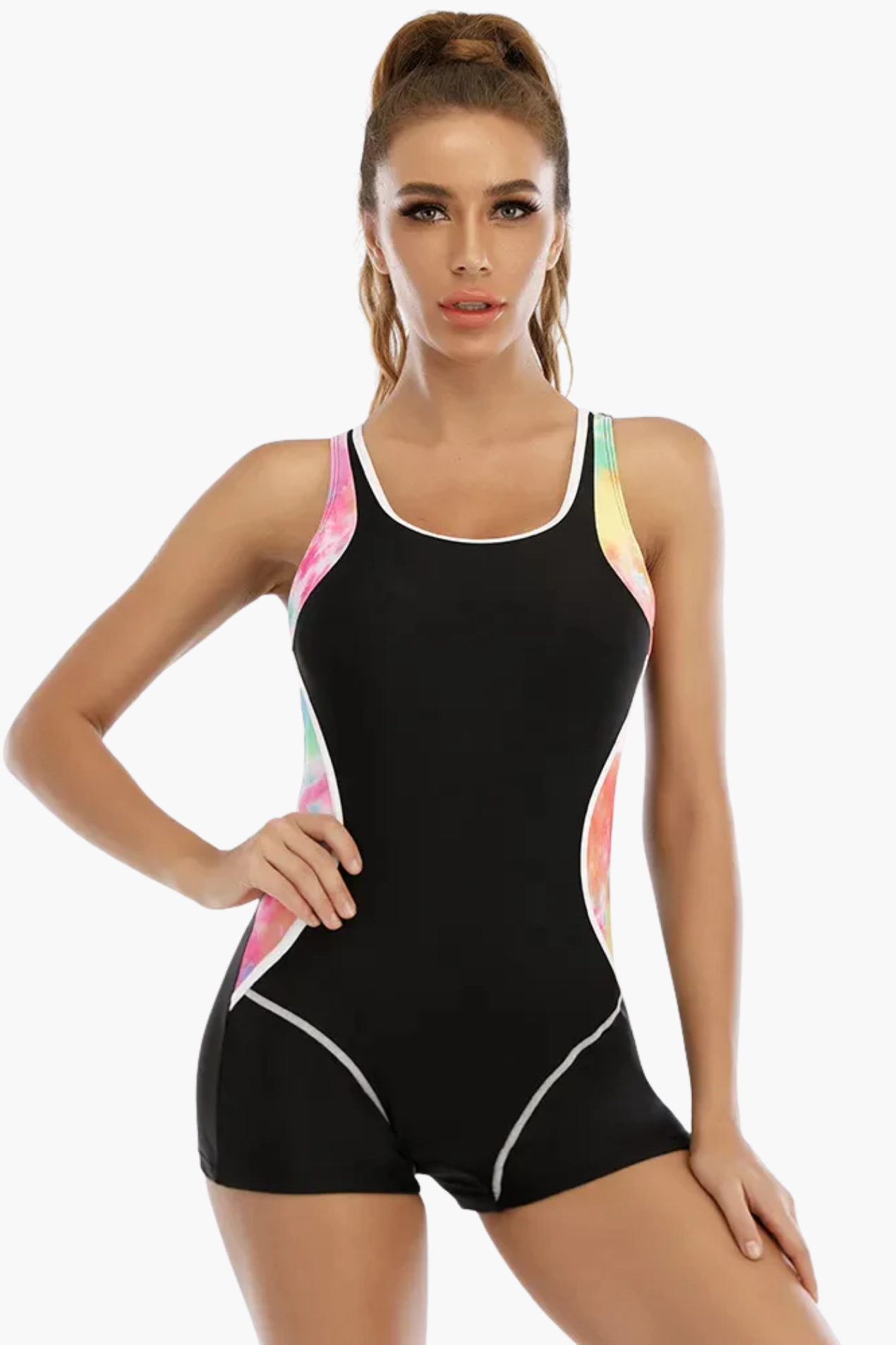 Maillot De Bain Sport Femme Une Pièce – Maillot De Bain Sportif Coupe Shorty