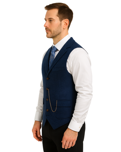 Gilet habillé homme – style classique à boutons