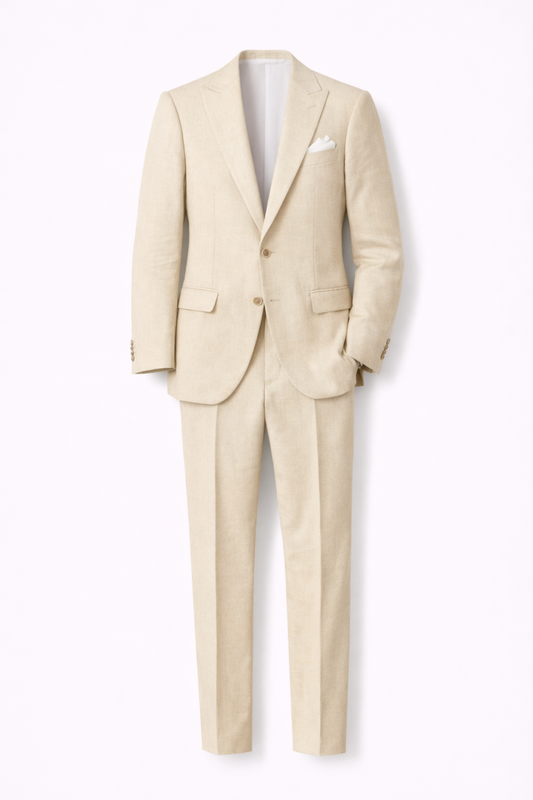 Costume Homme Élégant 2 Pièces – Blazer Ajusté Et Pantalon Tailleur