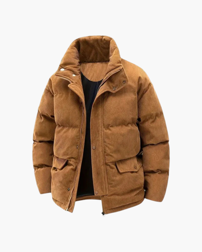 Veste matelassée homme en velours côtelé