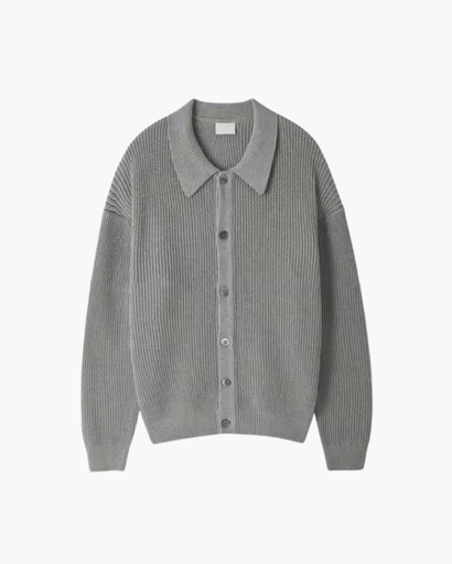 Gilet Homme Oversize Laine Mélangée Maille Côtelée – Style Élégant & Confortable Hiver
