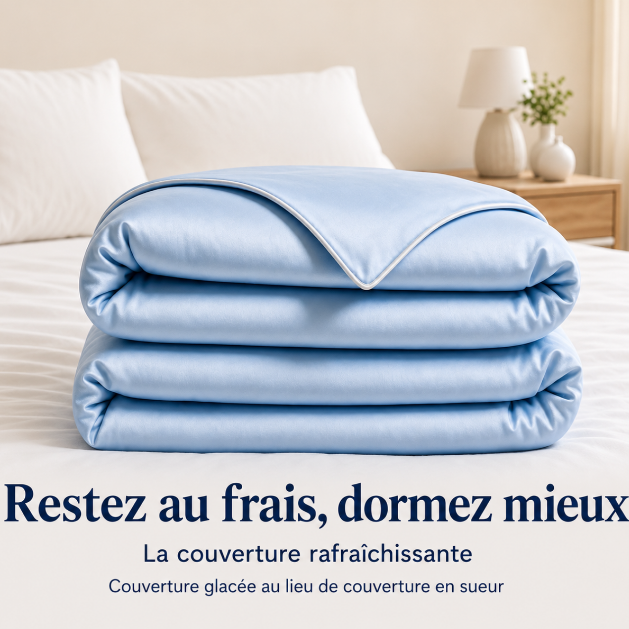 Couverture Rafraîchissante – Nuits Fraîches Sans Transpiration, Effet Glacial