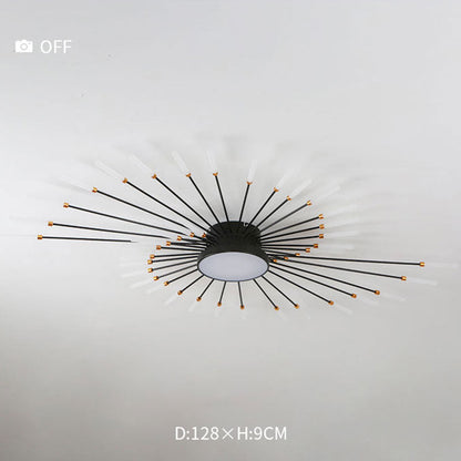 Plafonnier LED détail lumière allumée