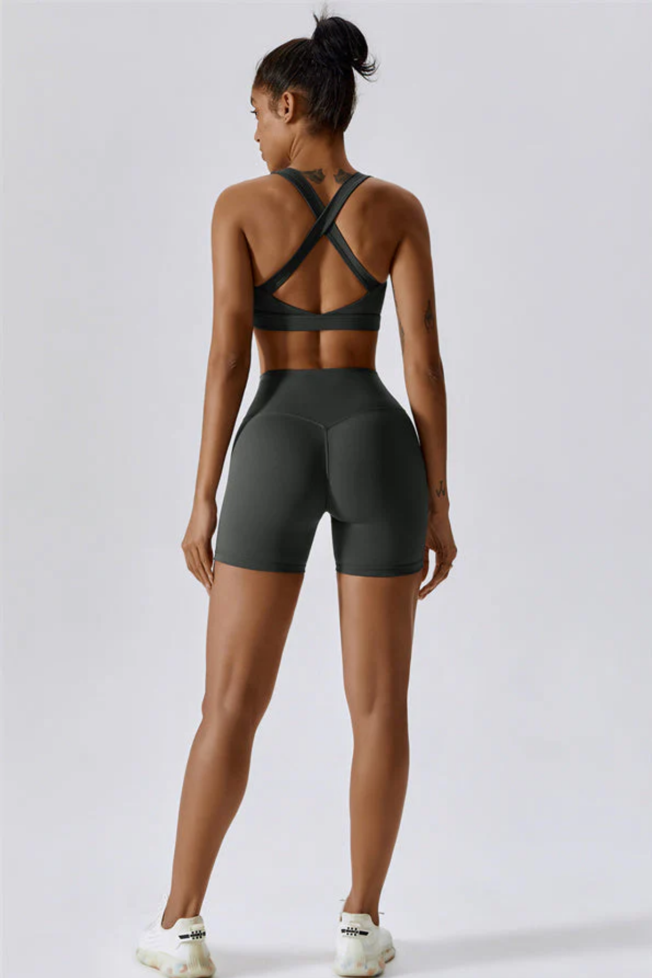 Ensemble Sport Femme SculptFit Sans Coutures – Brassière et Short Taille Haute