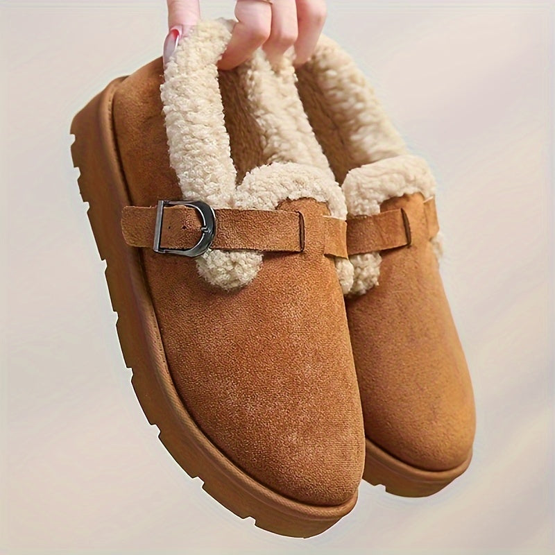 Bottines d'hiver femme fourrées, vue portée