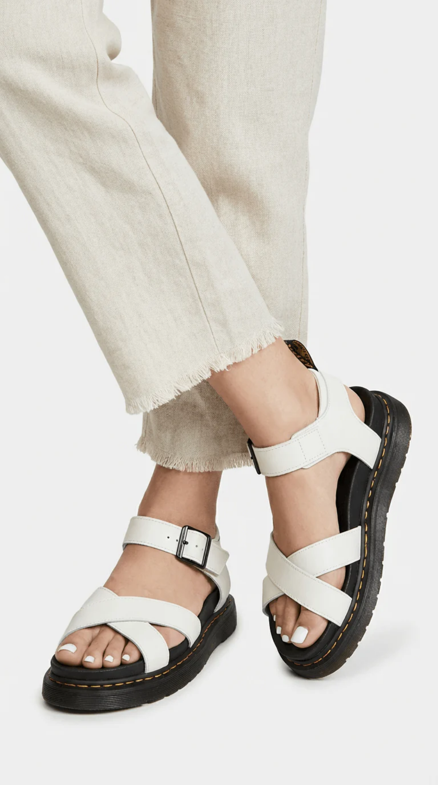 Sandales Femme à Semelle Épaisse avec Brides Croisées – Style Urbain