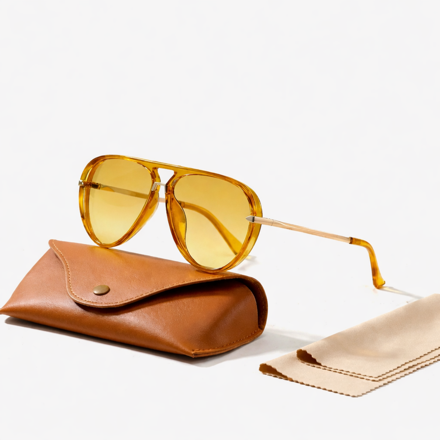 Lunettes de Soleil Aviateur Femme – Style Rétro Oversize | Verres Teintés Polarisés