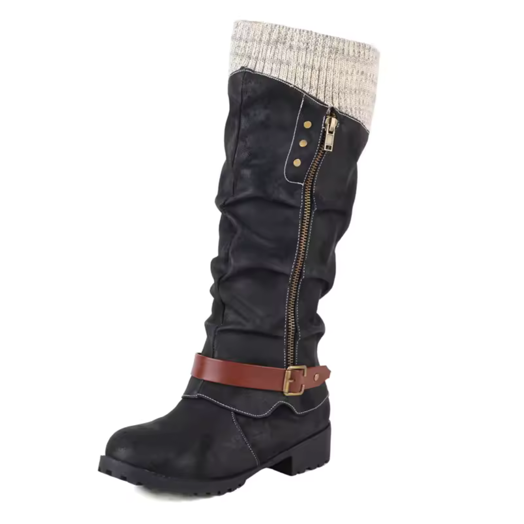 bottines d'hiver, détail de la semelle antidérapante