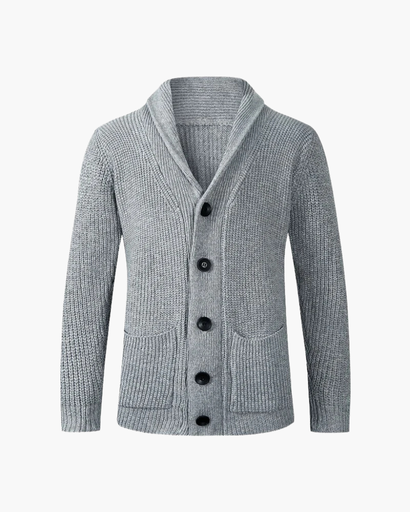 Gilet Homme à Col Châle et Boutonnage Classique