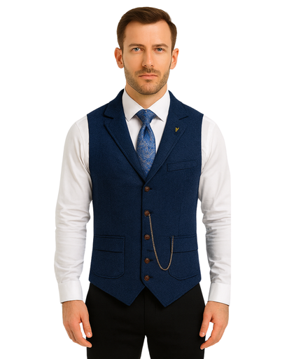 Gilet habillé homme – style classique à boutons