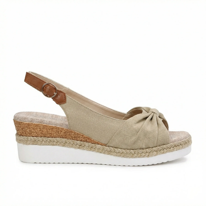 Sandales Femme Confort Ergonomiques – Sandales Compensées Avec Bride Ajustable