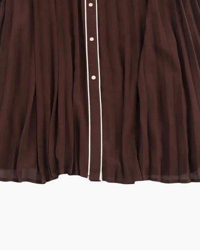 Robe Chemise Plissée Femme – Style Raffiné Ceinture Taille Haute | Robe Cocktail Invitée de Mariage