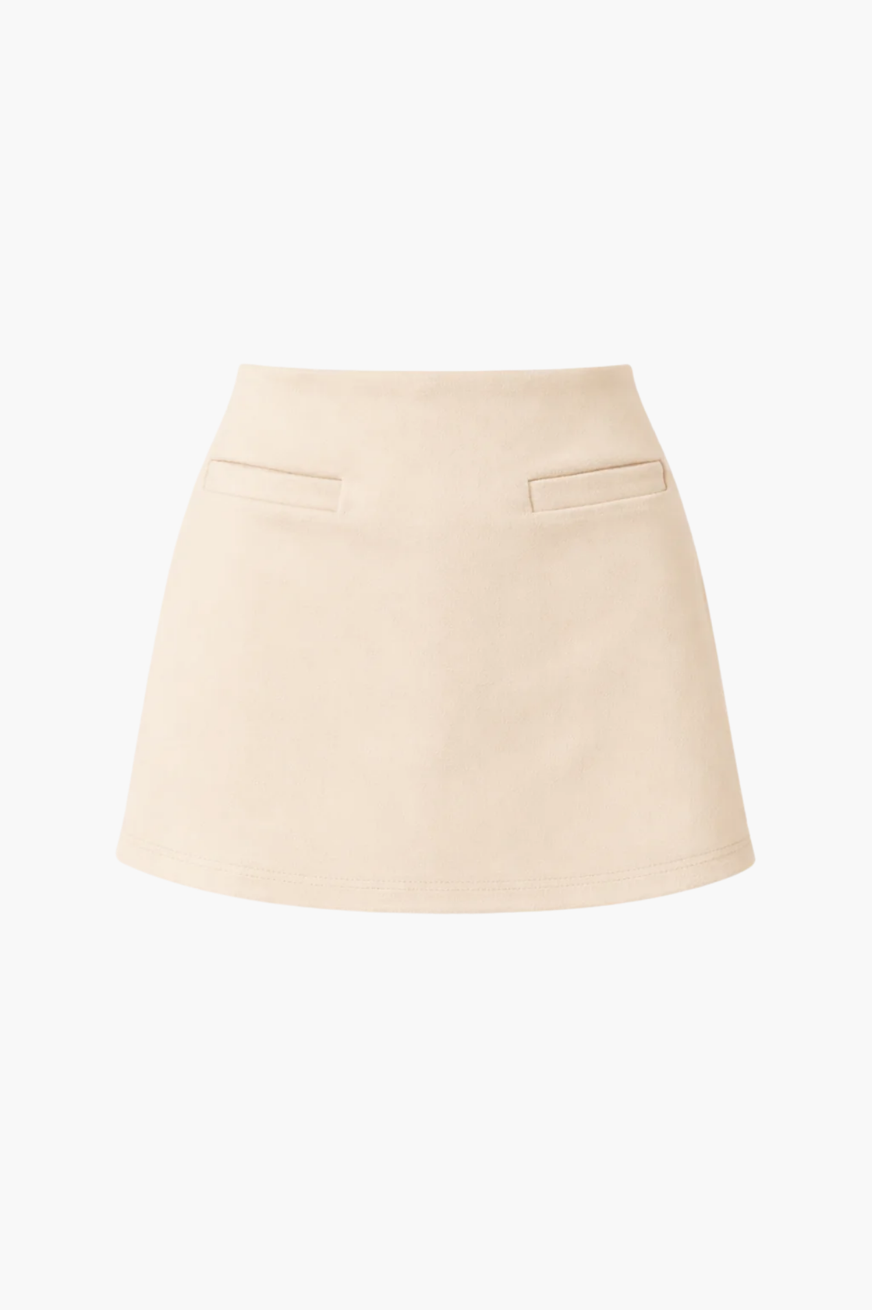 Jupe courte femme coupe droite taille haute