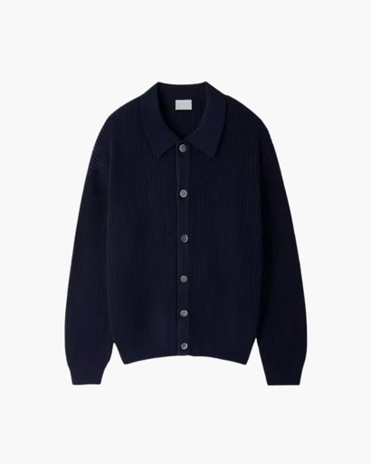 Gilet Homme Oversize Laine Mélangée Maille Côtelée – Style Élégant & Confortable Hiver