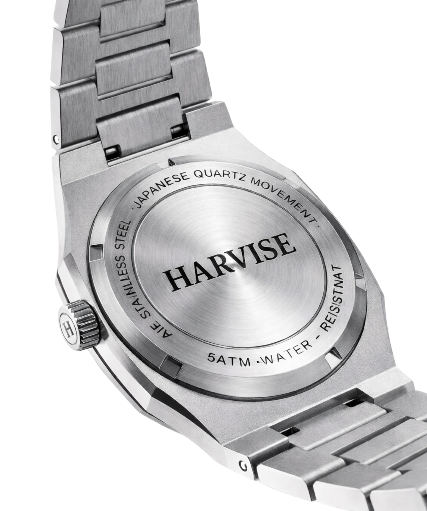 Montre Homme Luxe Acier Inoxydable – Cadran Texturé Bracelet Intégré & Date | Finition Premium