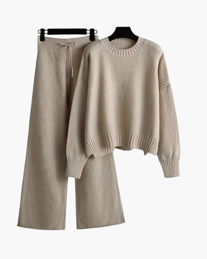 Ensemble Pull & Pantalon Tricoté – Confort Élégant pour la Saison