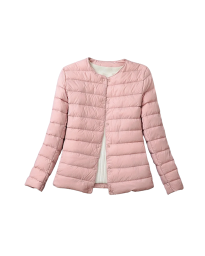 Doudoune Légère Femme – Design Col Rond