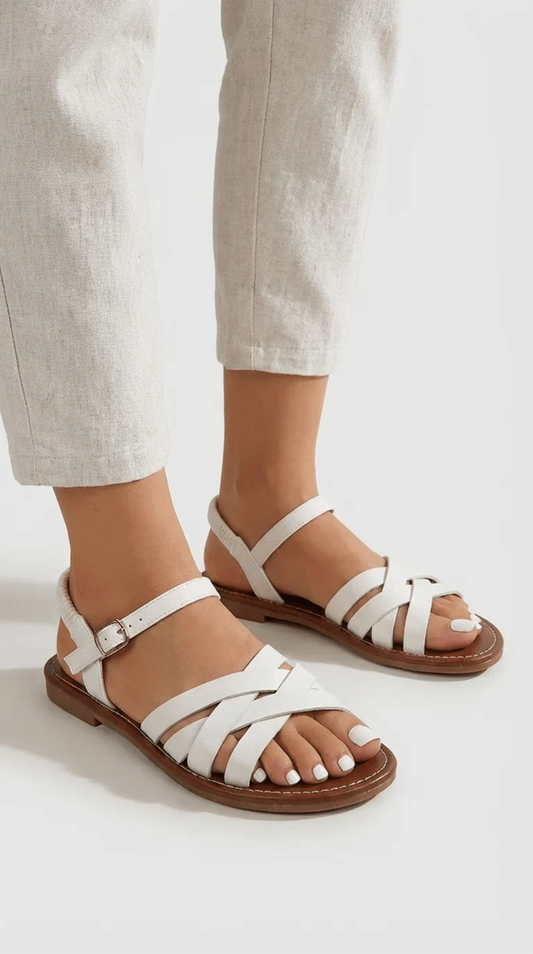 Sandales Brides Croisées Femme Ergonomiques – Soutien Voûte & Confort Quotidien | Style Estival – vue 2
