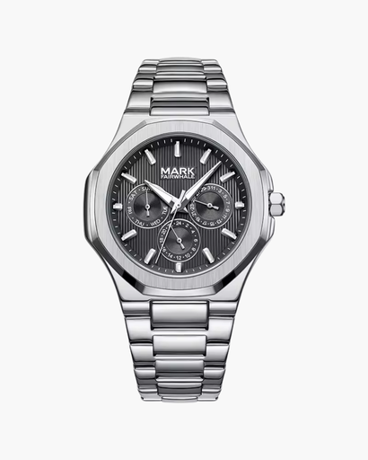 Montre homme avec affichage nocturne et cadran multifonction