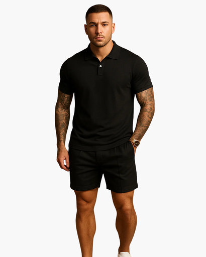 Ensemble Polo & Short Homme Coton – Coordonné & Léger | Casual Estival