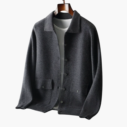 Cardigan Classique en Cachemire pour Homme – Élégance et Douceur Intemporelles