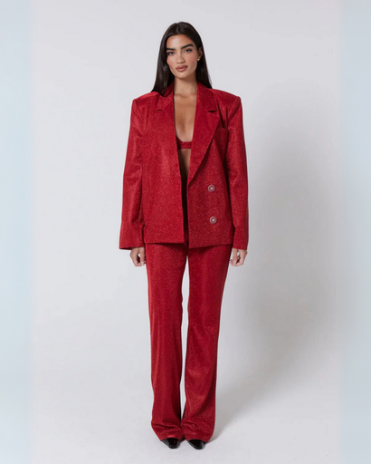 Tailleur Femme Pailleté – Costume de Soirée Brillant – Tenue de Fête