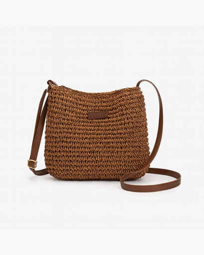 Sac à bandoulière tressé avec sangle réglable