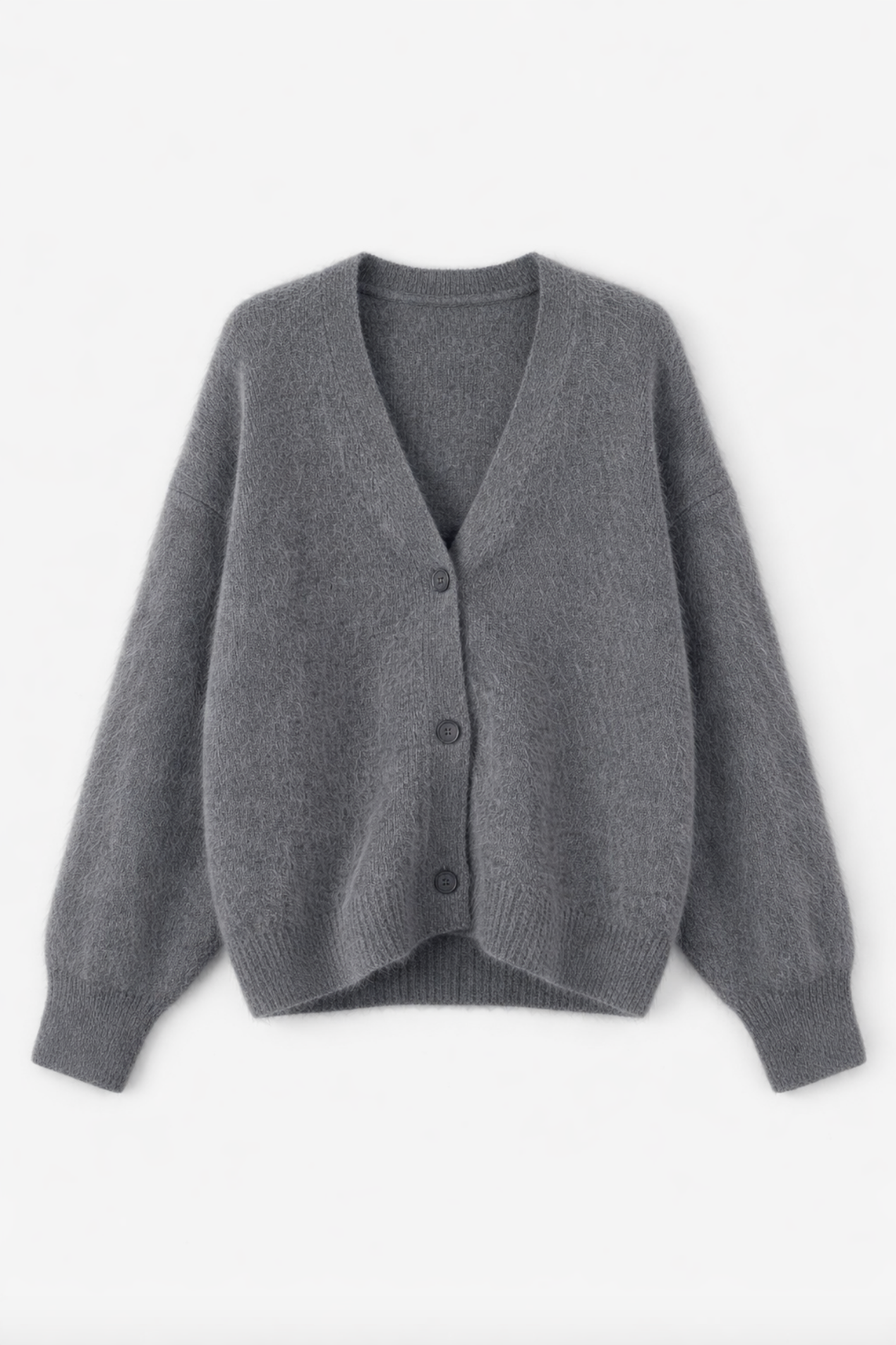 Cardigan oversize femme en maille douce, vue de dos
