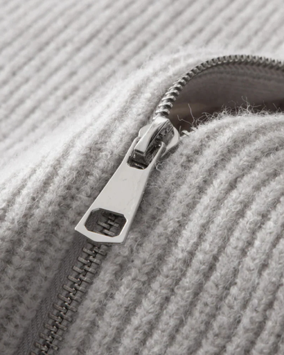 Tricot à fermeture éclair intégrale pour homme, style moderne