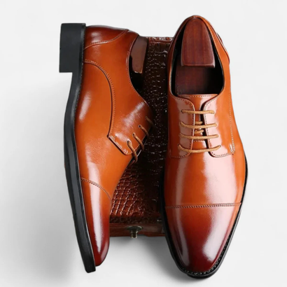 Chaussures Habillées Homme – Derbies Élégantes en Cuir Véritable