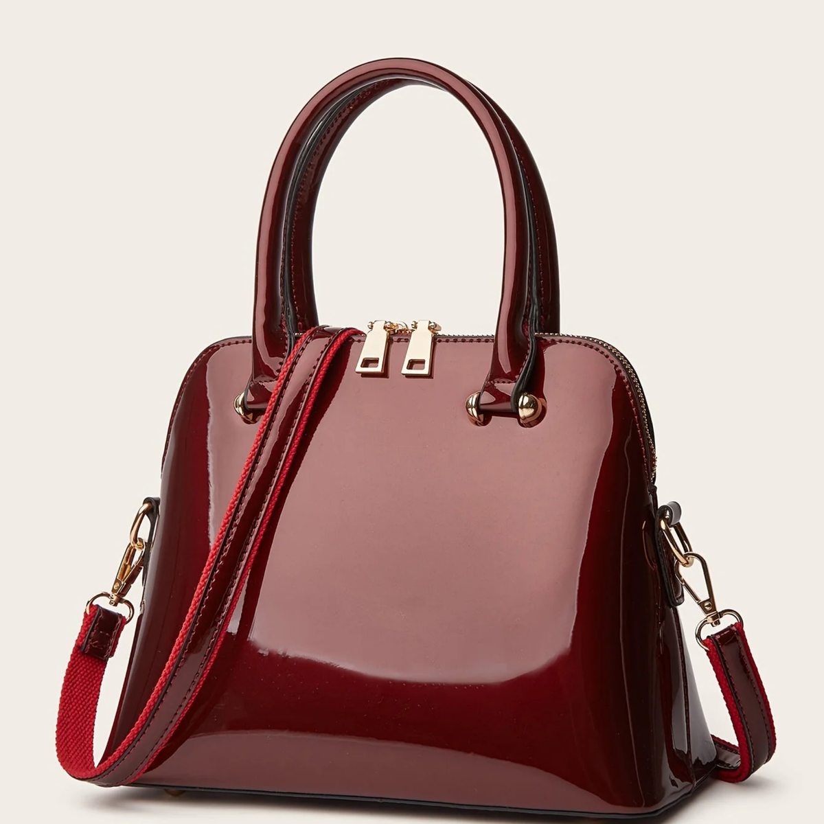 Sac à Main Femme Verni – Élégant avec Anses et Bandoulière