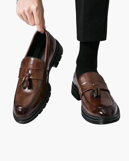 Mocassins Homme Semelle Crantée & Pampilles – Style Casual Chic | Confort & Élégance