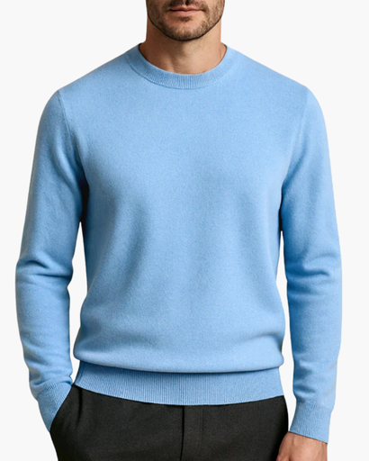 Pull Col Rond en Cachemire pour Homme – Élégance Intemporelle & Douceur Suprême