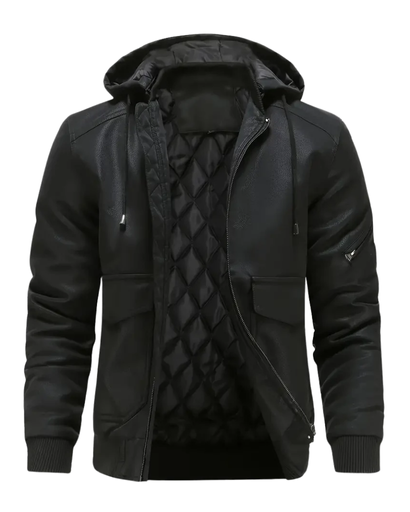 Veste d’Hiver Homme à Capuche – Style Urbain & Doublure Matelassée